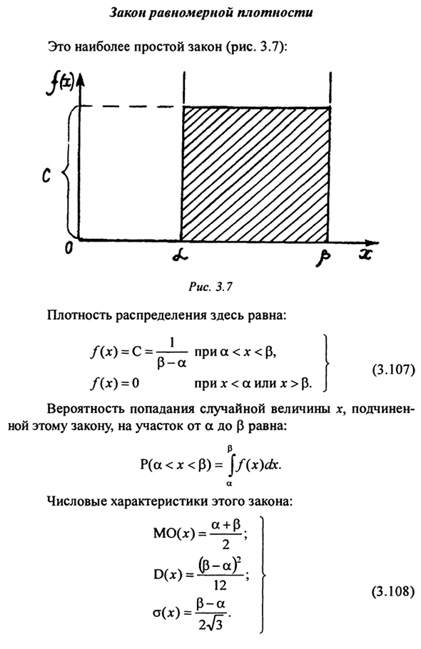 Законы распределения случайных величин