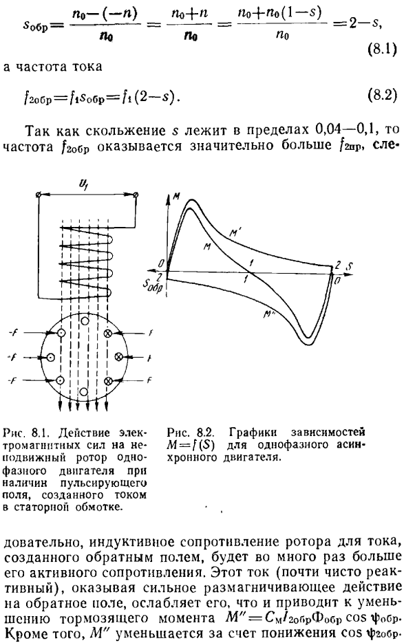 Устройство, принцип действия и способы пуска в ход однофазных асинхронных двигателей