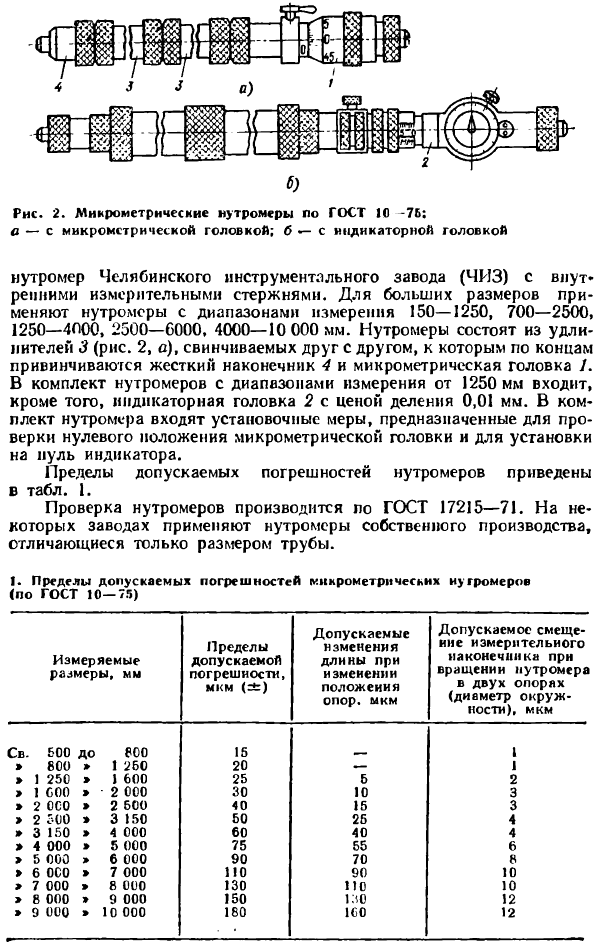 Измерение больших размеров