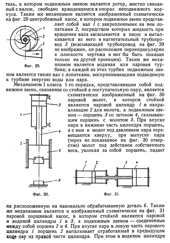 Наиболее распространенные виды механизмов