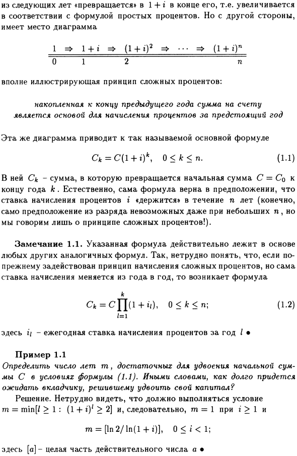 Формула сложных процентов