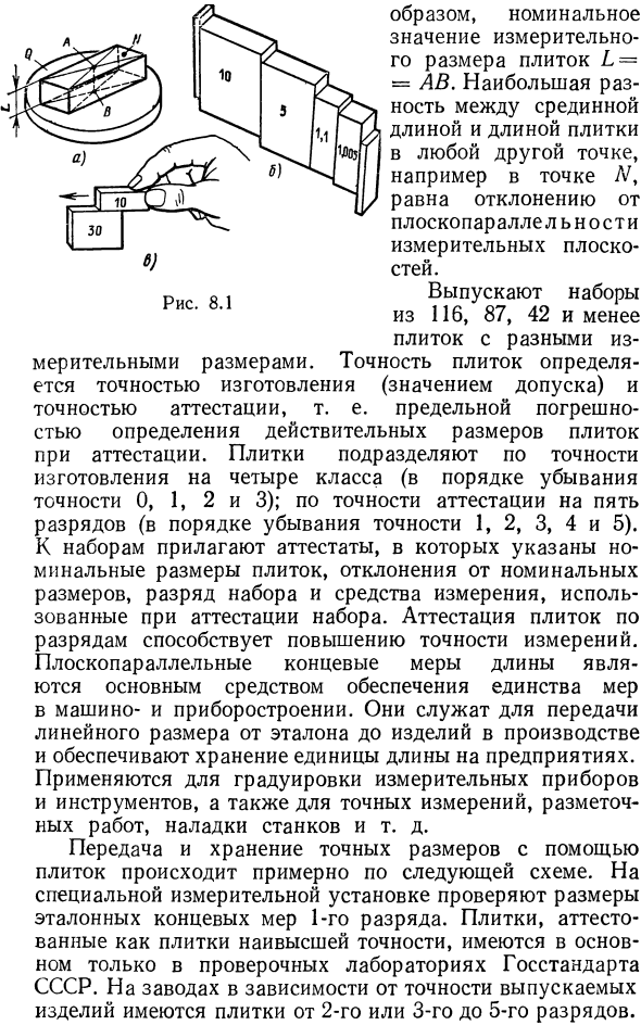 Плоскопараллельные концевые меры длины