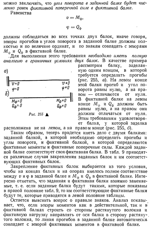 Определение перемещений способом фиктивной нагрузки (графо-аналитический метод)