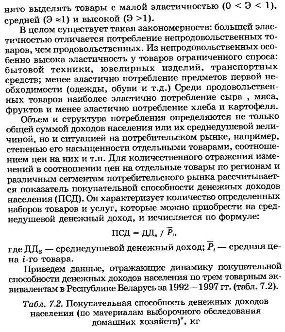 Статистика потребления населением продуктов и услуг