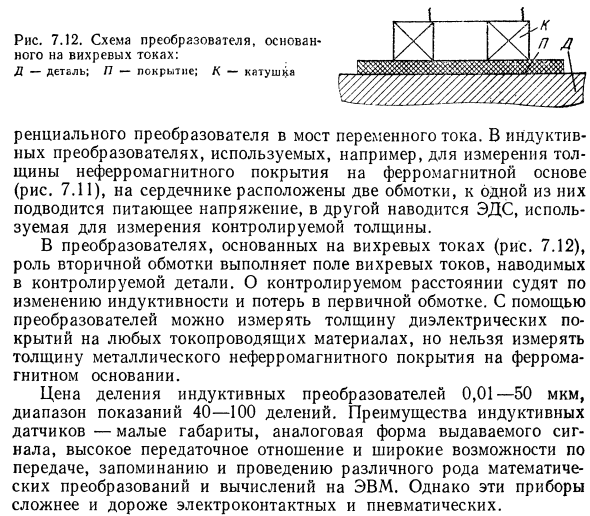 Приборы с индуктивными преобразователями