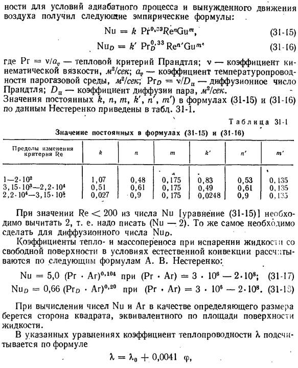 Внешний тепло и массолеренос