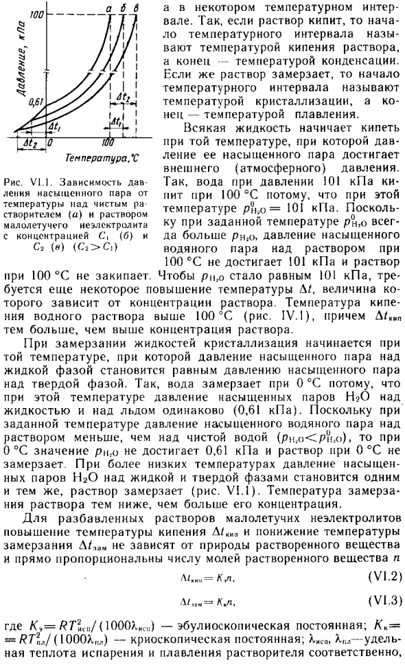 Кипение и замерзание растворов