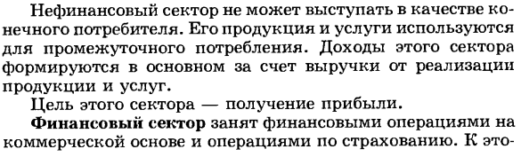 Секторная структура рыночной экономики