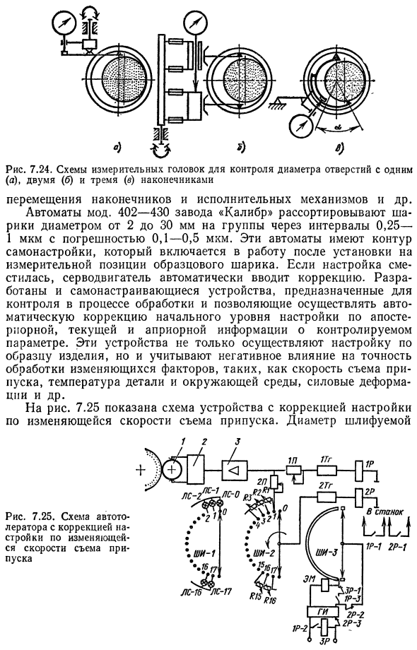 Устройства активного контроля и самонастраивающиеся контрольные системы