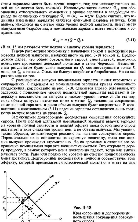 Совокупные спрос и предложения в краткосрочном и долгосрочном периодах