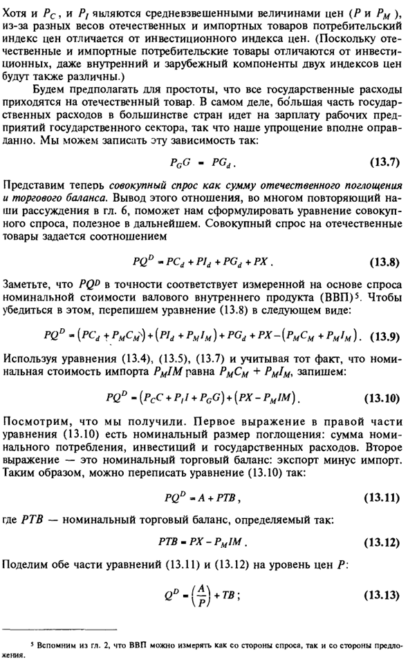 Определение совокупного спроса