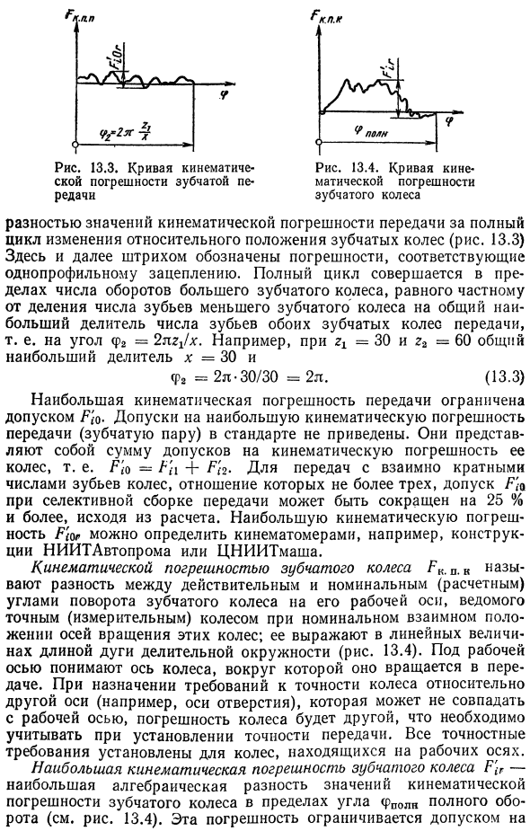 Система допусков для цилиндрических зубчатых передач