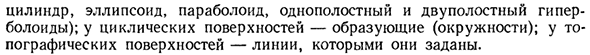 Пересечение поверхностей с плоскостью