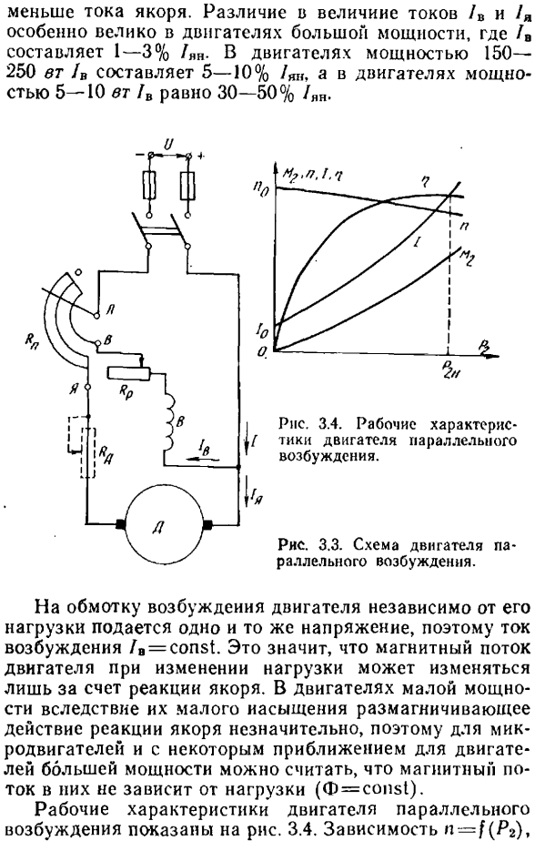 Характеристики двигателей постоянного тока
