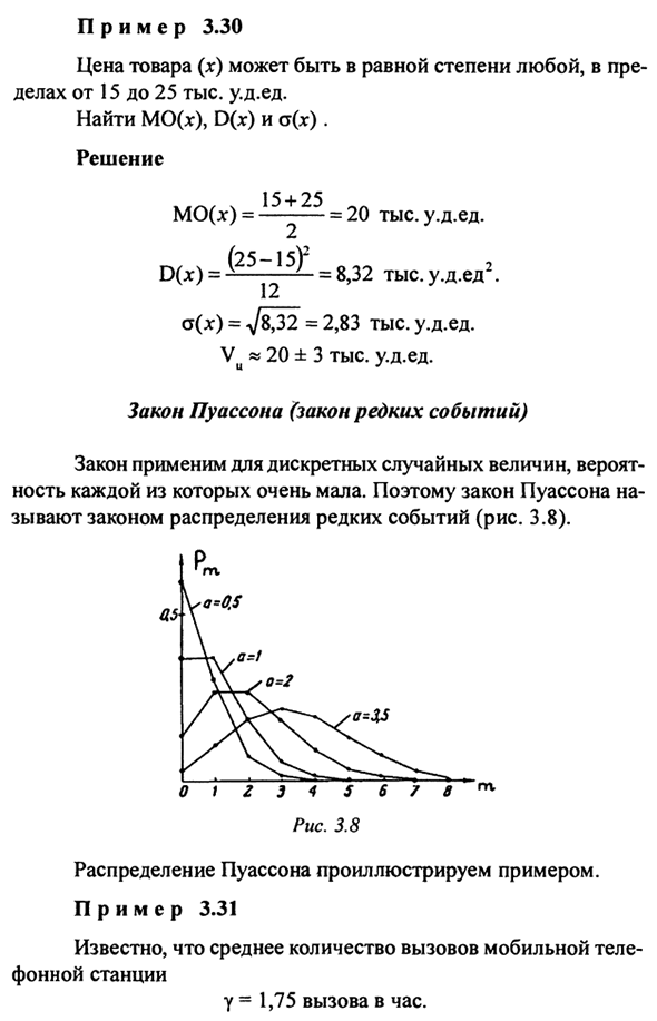 Законы распределения случайных величин