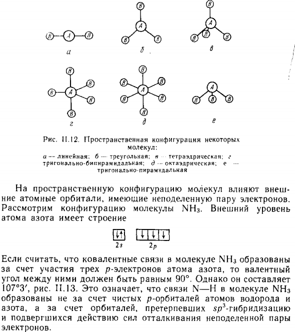Пространственная конфигурация молекул