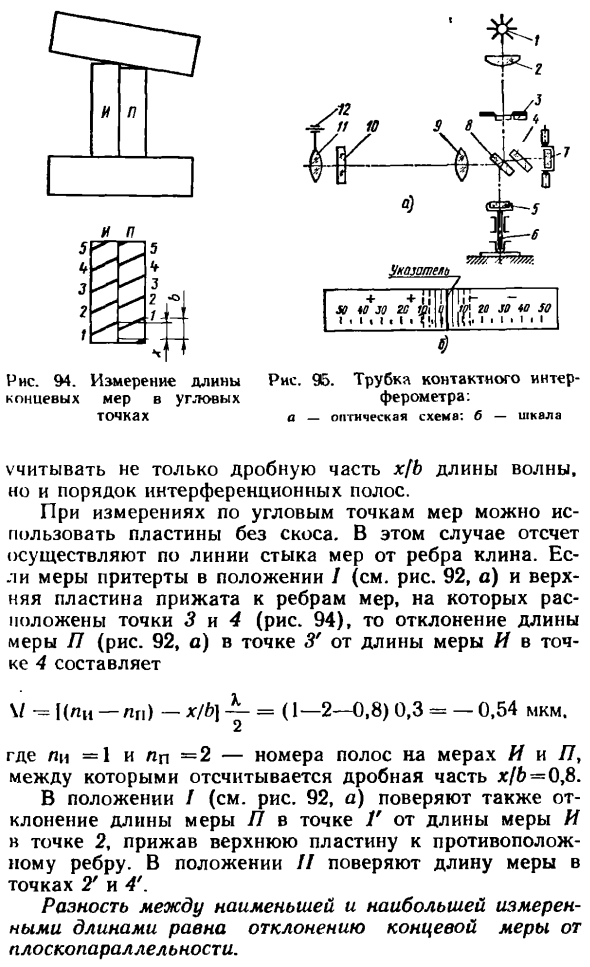 Технический интерференционный метод поверки концевых мер длины