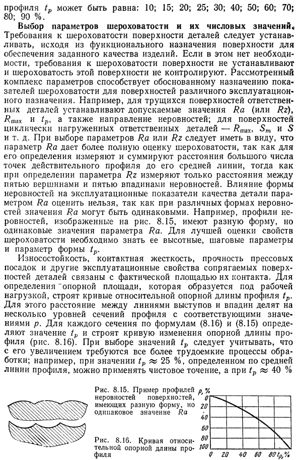 Система нормирования и обозначения шероховатости поверхности