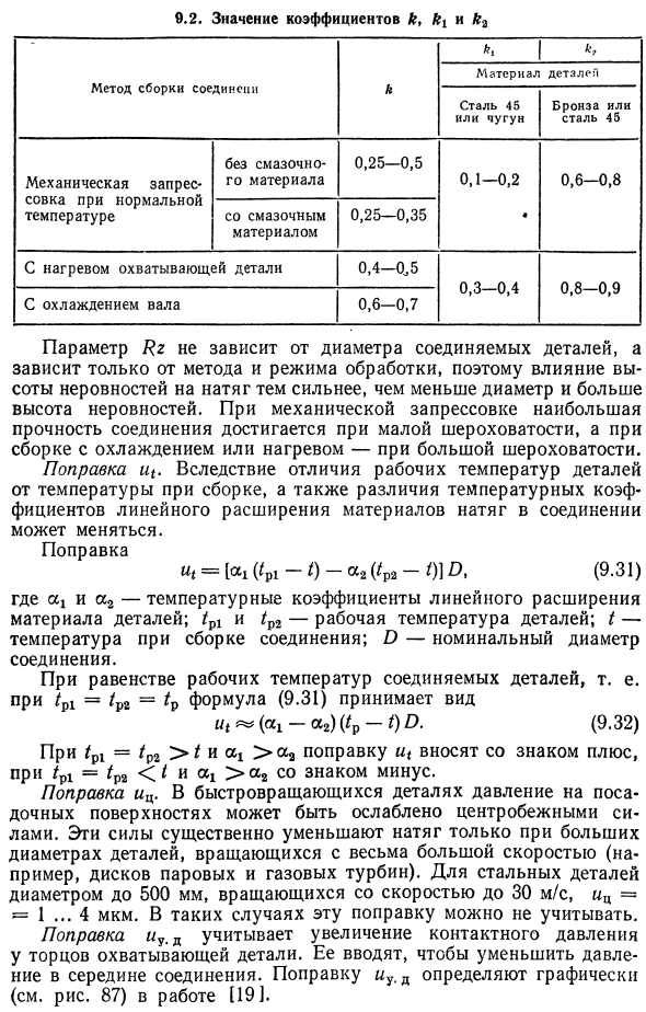 Расчет и выбор посадок с натягом