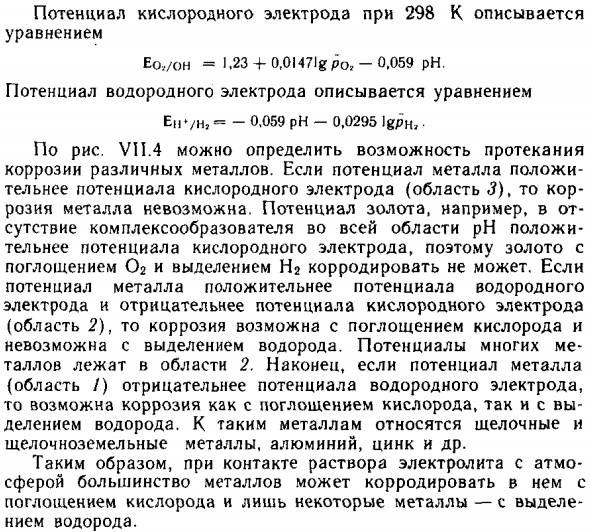 Термодинамика электрохимической коррозии