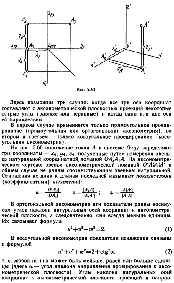 Наглядные аксонометрические изображения. Общие   сведения