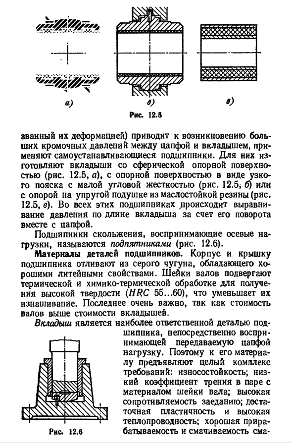 Подшипники скольжения. общие сведения и область применения