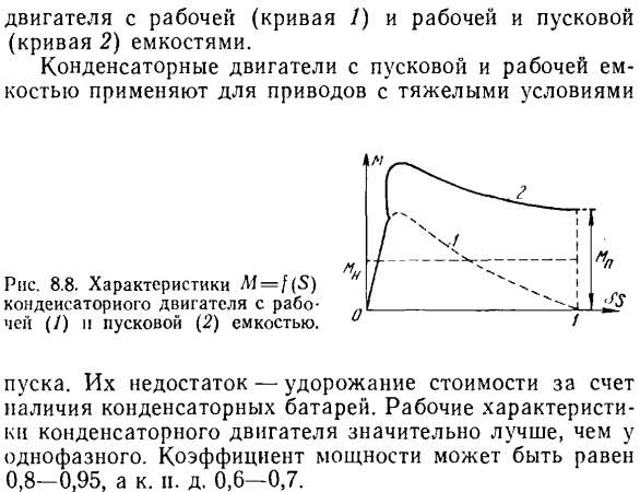 Асинхронные конденсаторные двигатели