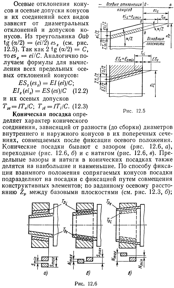 Конические соединения (применение и основные параметры)