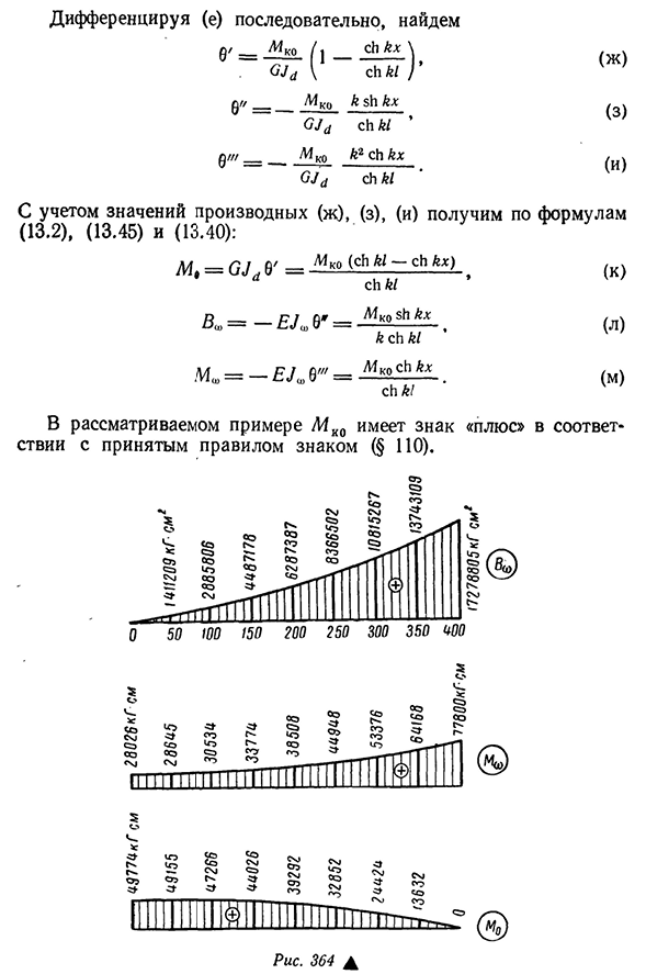 Пример расчета тонкостенного стержня