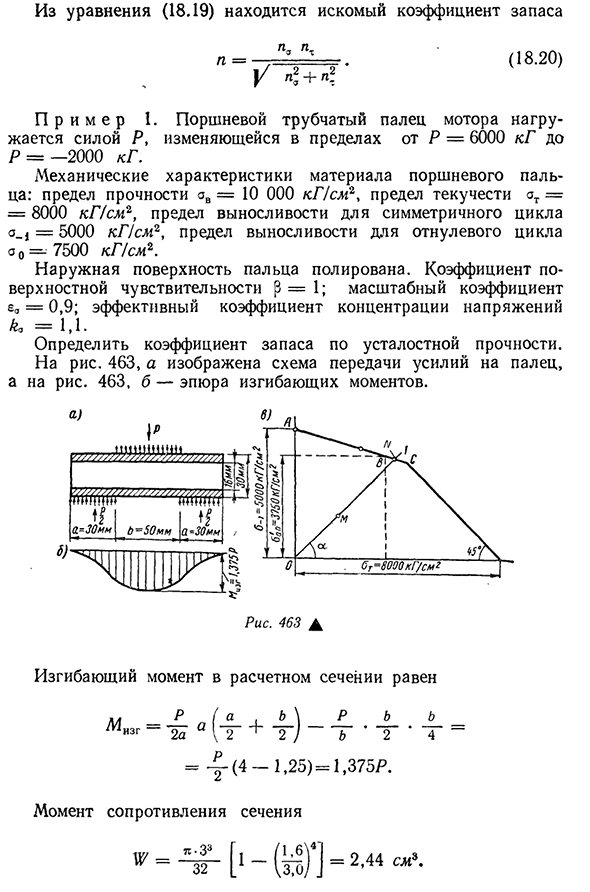 Расчет на прочность при переменных напряжениях