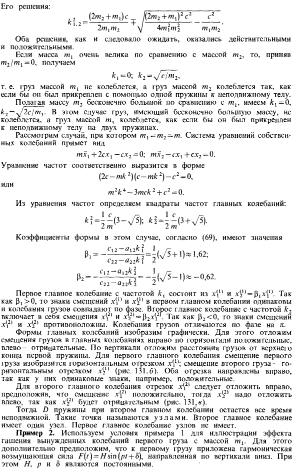 Влияние линейного сопротивления на вынужденные колебания