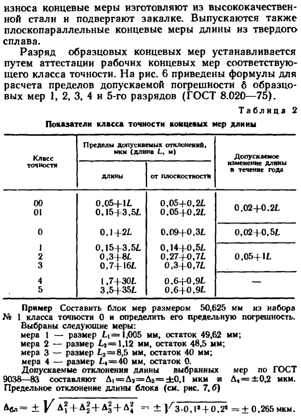 Плоскопараллельные концевые меры длины