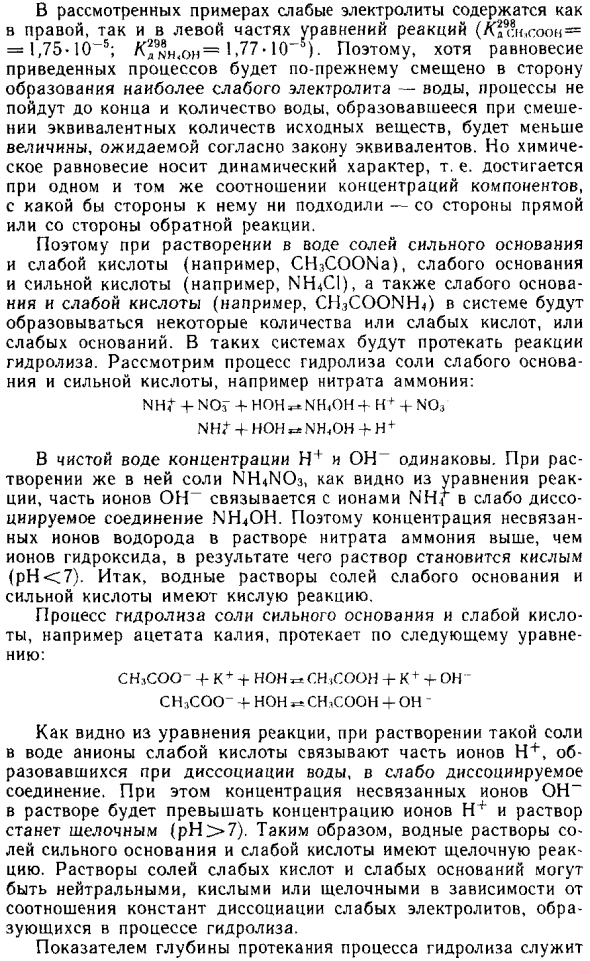 Гидролиз солей