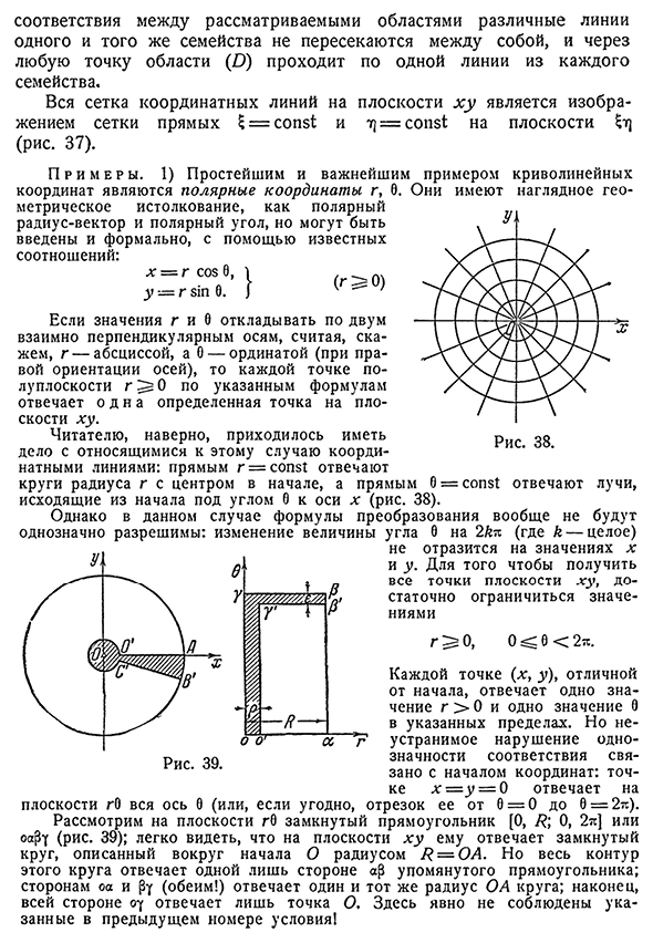 Преобразование плоских областей