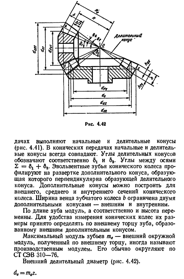 Конические зубчатые передачи