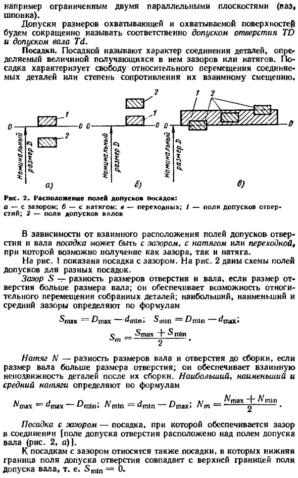 Номинальный, действительный и предельные размеры, предельные отклонения, допуски и посадки (по СТ СЭВ 145—75)