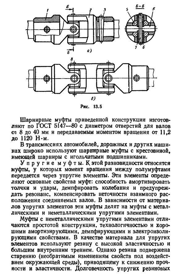 Нерасцепляемые муфты