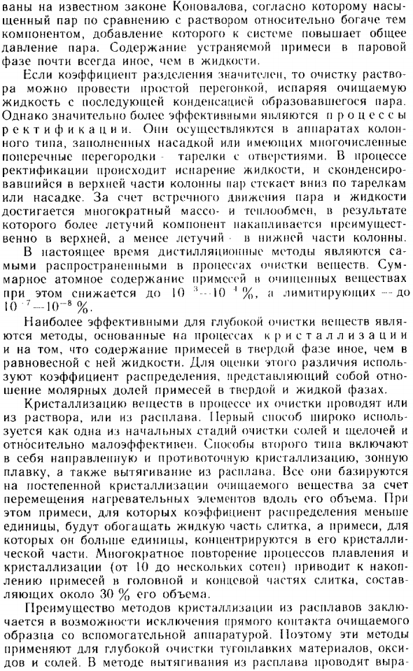 Методы получения материалов высокой чистоты