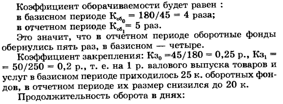 Частные показатели эффективности использования основных фондов