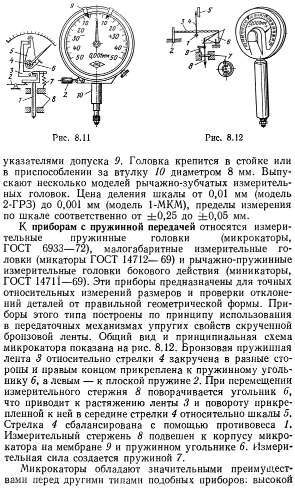 Рычажно-механические приборы 