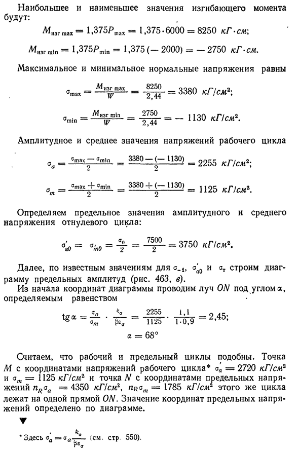 Расчет на прочность при переменных напряжениях