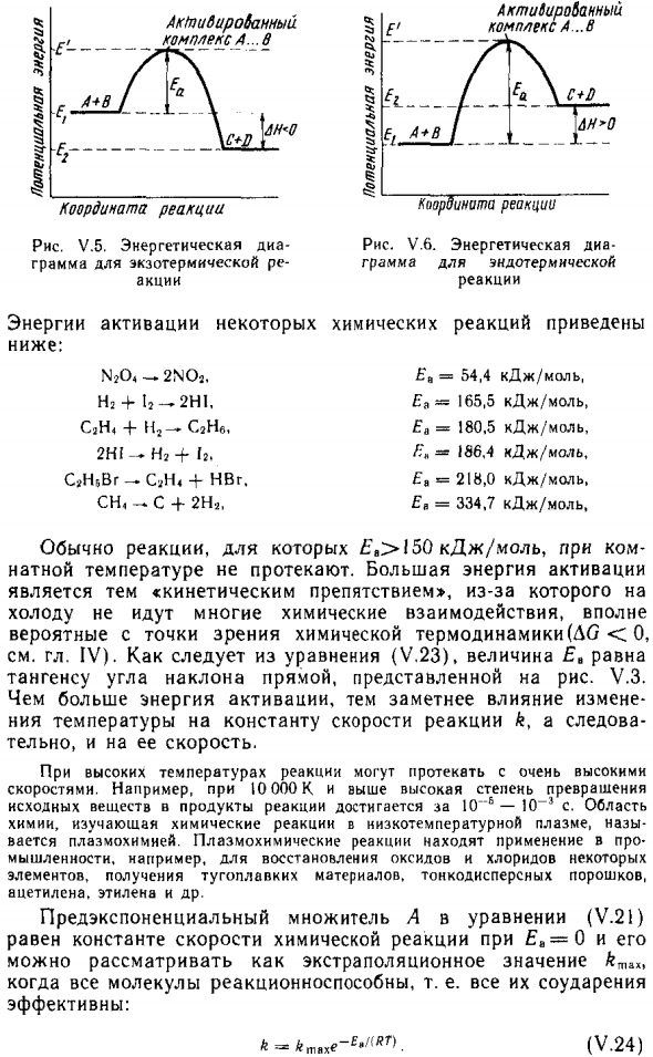 Уравнение Аррениуса. Энергия активации химической реакции
