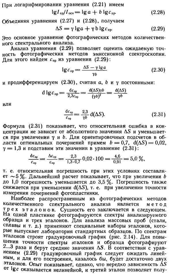 Фотографические методы количественного анализа