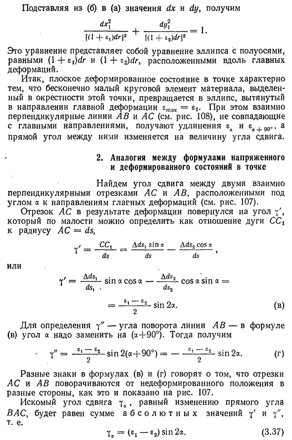 Деформированное состояние в точке