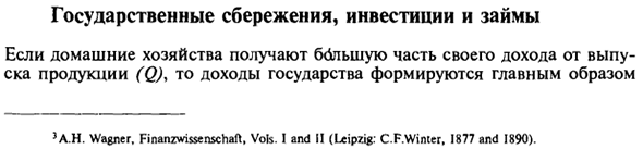 Государственные сбережения, инвестиции и займы