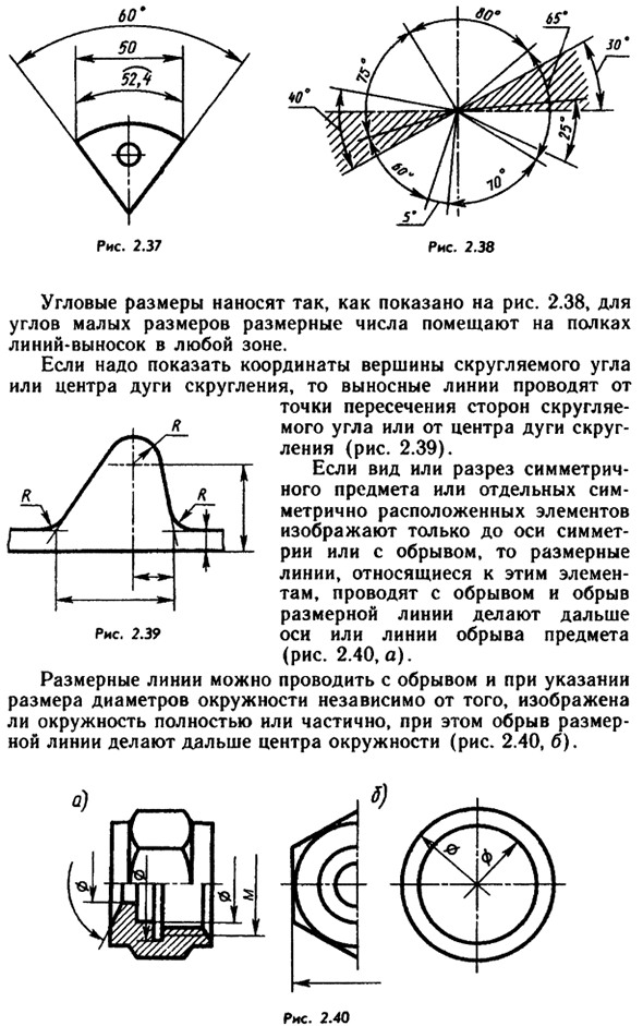 Нанесение размеров