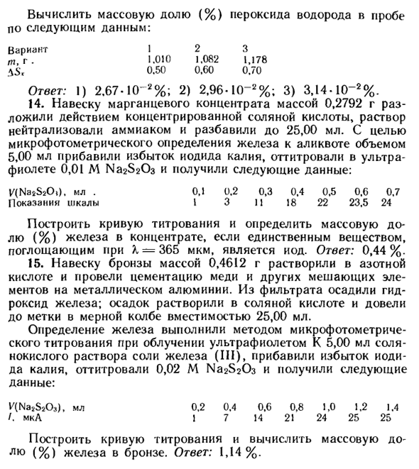 Задачи по люминесцентному анализу