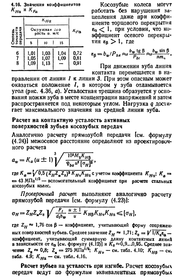 Косозубые цилиндрические передачи