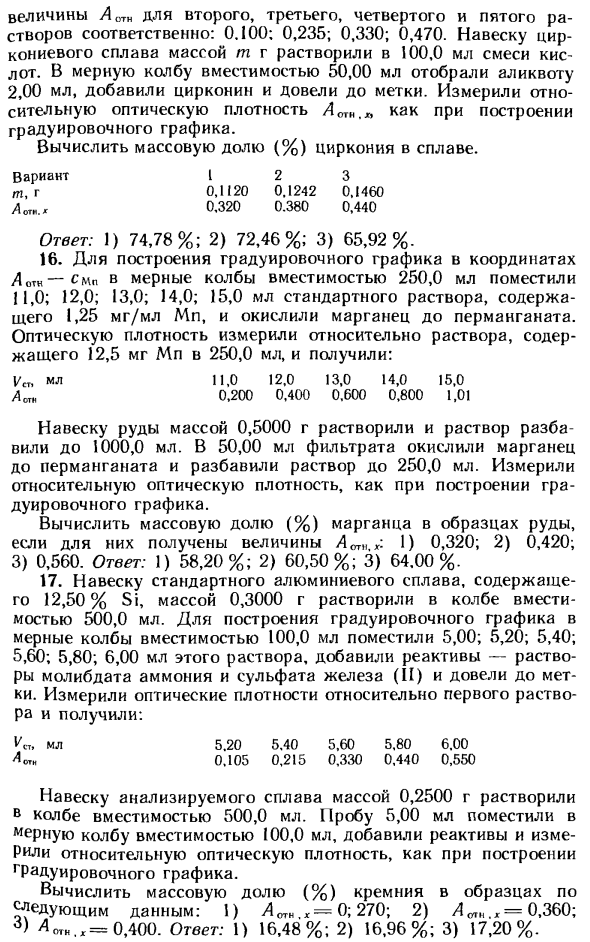 Задачи по методу абсорбционной спектроскопии