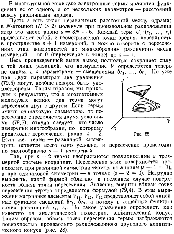 Пересечение электронных термов